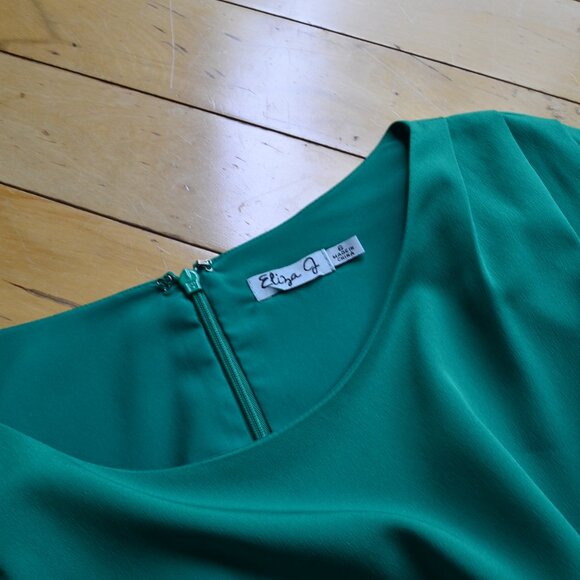 ELIZA J Drape Sleeve Sash Belt Dress Size 6 - Picture 8 of 12